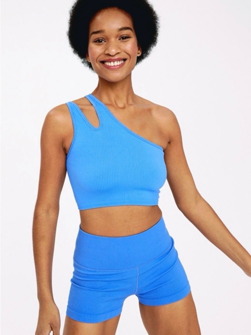 OFFLINE By Aerie Seamless One Shoulder Longline Sports Bra